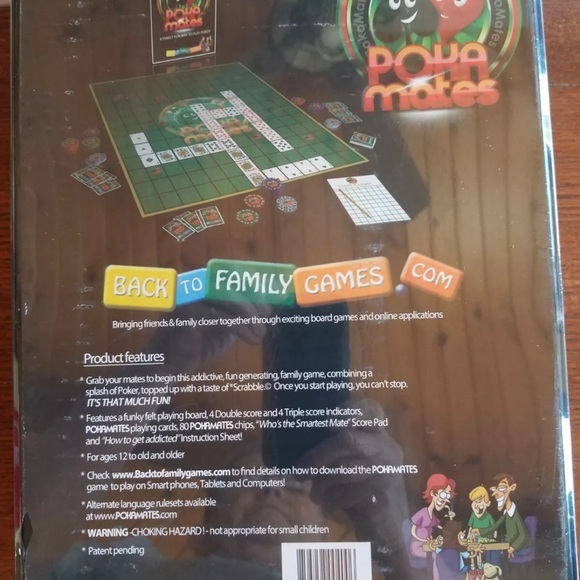 POKA MATES A Family Fun Way To Play Poker Back to Family Games 12 + Sealed - Picture 2 of 3